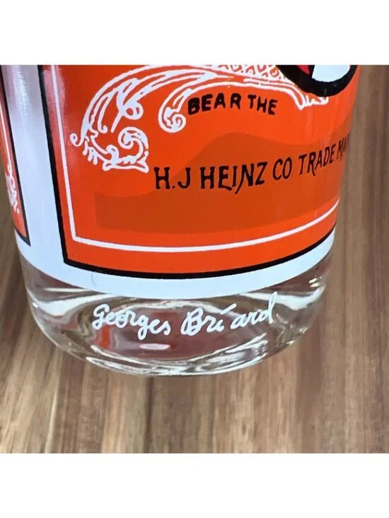 Vintage Pop Art Georges Briard Heinz Tomato Soup Can Label Beverage Glass - Picture 7 of 11